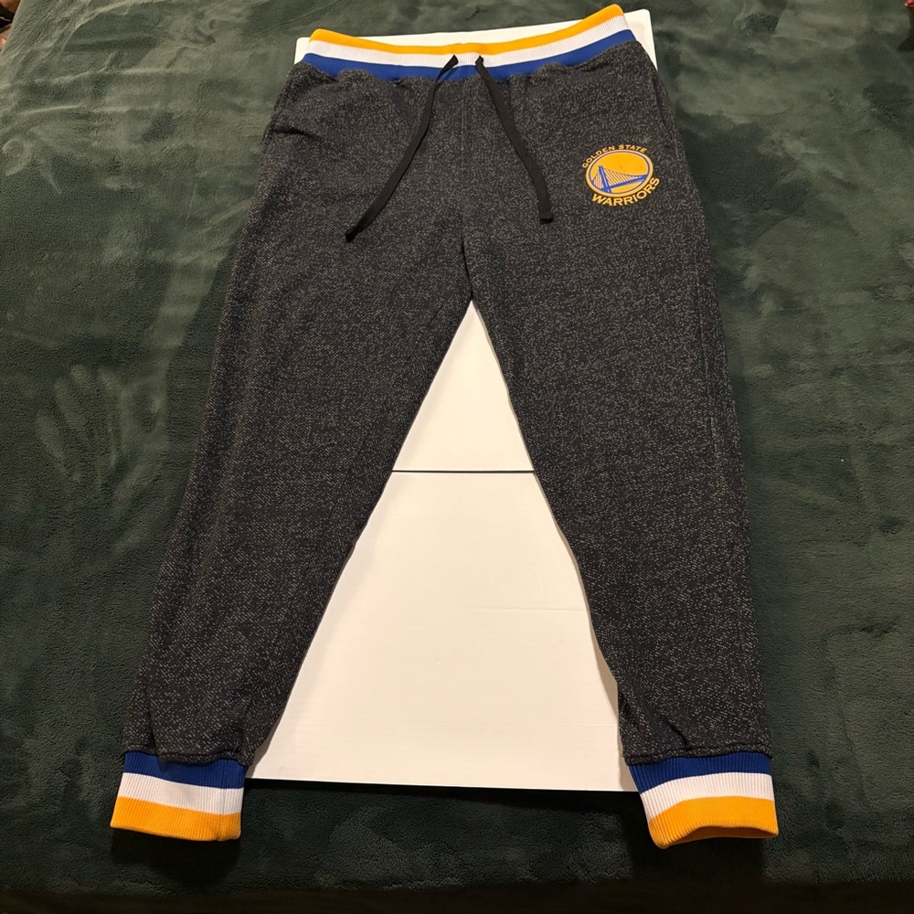 Golden State Warriors NBA Joggers Men’s XL‎ Dark Black Gray Sweatpants - Picture 3 of 10